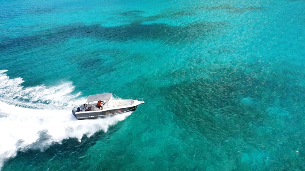White Shark 28 ft boat in Saint Martin, Caribbean