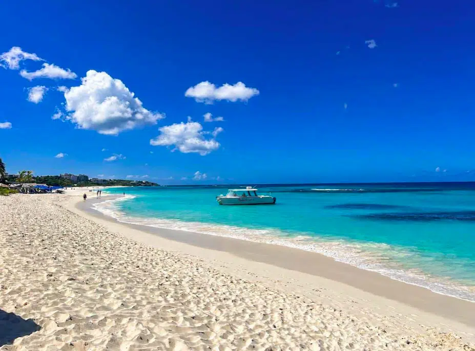 View of Shoal Bay Beach in Anguilla