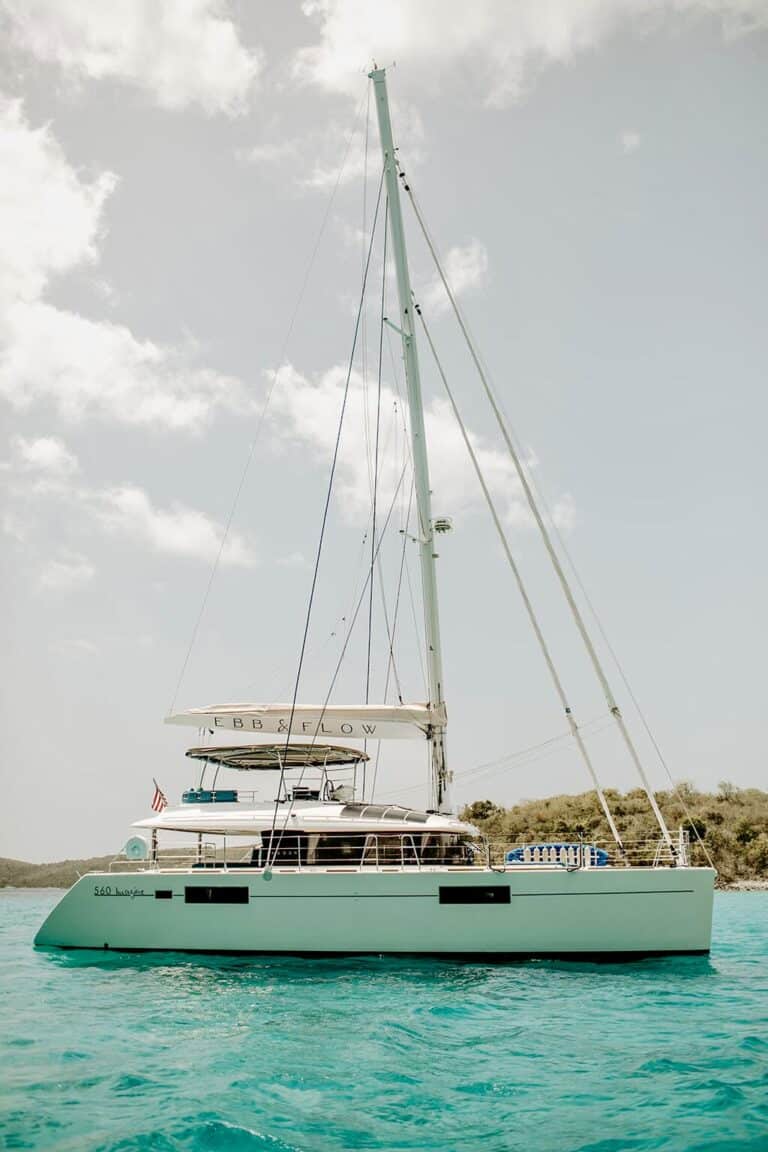 Lagoon 56ft catamaran panoramic view in Saint Martin